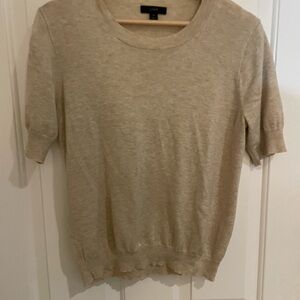 J. Crew Light Tan Knit Top